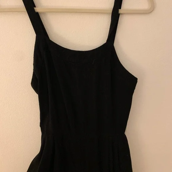 Xhilaration Solid Black Sleeveless Square Neck Jumpsuit S - Picture 5 of 10